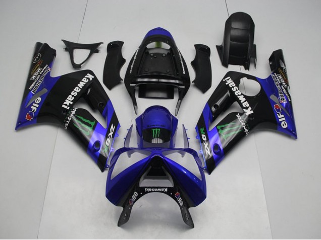 Cheapest 2003-2004 Blue Monster Kawasaki ZX6R Motorbike Fairing Canada Cheapest 2003-2004 Blue Monster Kawasaki ZX6R Motorbike Fairing Canada