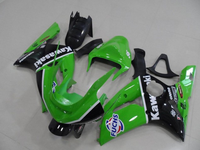 Cheapest 2003-2004 Green Fuchs Kawasaki ZX6R Motor Bike Fairings Canada Cheapest 2003-2004 Green Fuchs Kawasaki ZX6R Motor Bike Fairings Canada