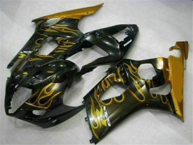 Cheapest 2003-2004 Gold Black Suzuki GSXR 1000 Motorcycle Fairing Kit Canada
