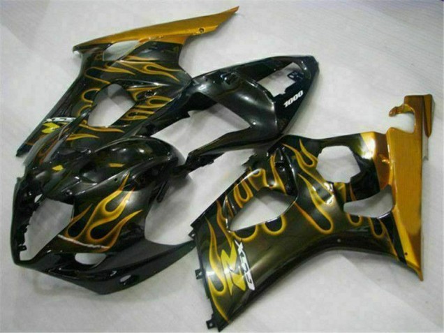Cheapest 2003-2004 Gold Black Suzuki GSXR 1000 Motorcycle Fairing Kit Canada Cheapest 2003-2004 Gold Black Suzuki GSXR 1000 Motorcycle Fairing Kit Canada