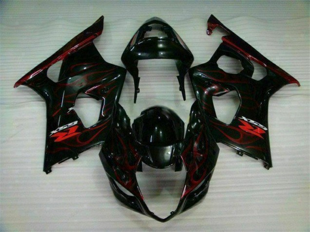 Cheapest 2003-2004 Red Flame Suzuki GSXR 1000 Bike Fairing Kit Canada Cheapest 2003-2004 Red Flame Suzuki GSXR 1000 Bike Fairing Kit Canada
