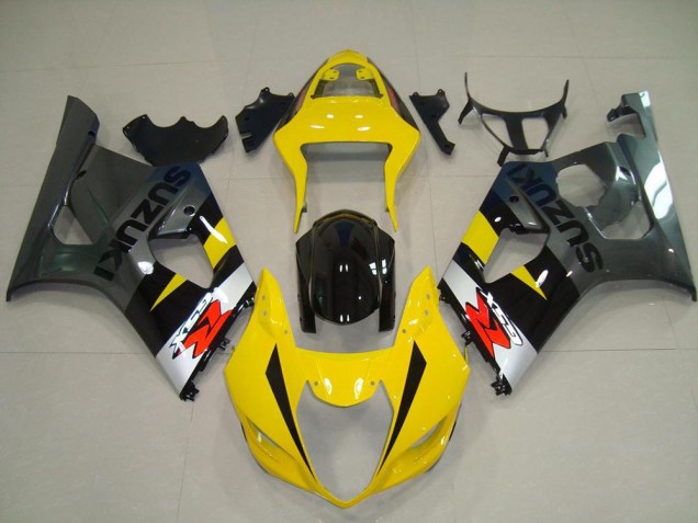 Cheapest 2003-2004 Yellow Grey Suzuki GSXR 1000 Motorcycle Fairing Kits Canada Cheapest 2003-2004 Yellow Grey Suzuki GSXR 1000 Motorcycle Fairing Kits Canada