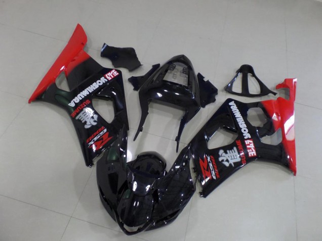 Cheapest 2003-2004 Black and Red Suzuki GSXR 1000 Motorbike Fairing Canada
