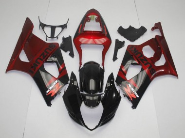 Cheapest 2003-2004 Black Red Suzuki GSXR 1000 Replacement Motorcycle Fairings Canada