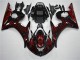 Cheapest 2003-2005 Black Red Flame Yamaha YZF R6 Motorcycle Fairing Canada Cheapest 2003-2005 Black Red Flame Yamaha YZF R6 Motorcycle Fairing Canada