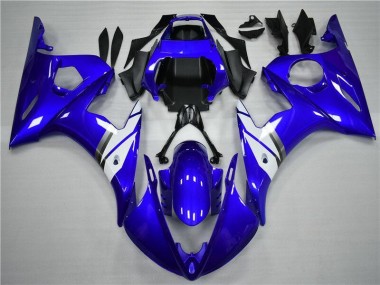 Cheapest 2003-2005 Blue White Yamaha YZF R6 Bike Fairings Canada