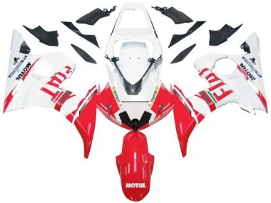Cheapest 2003-2005 White Red Fiat Yamaha YZF R6 Motorbike Fairing Canada