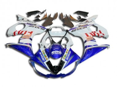 Cheapest 2003-2005 White Blue Fiat Motul Dunlop Yamaha YZF R6 Bike Fairings Canada