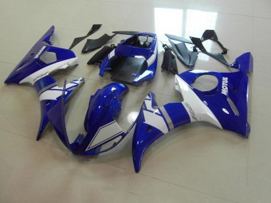 Cheapest 2003-2005 Blue White Yamaha YZF R6 Motorcycle Fairing Kit Canada