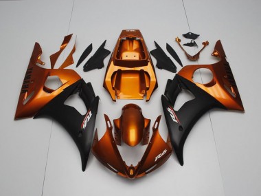 Cheapest 2003-2005 Brown and Matte Black Yamaha YZF R6 Bike Fairings Canada