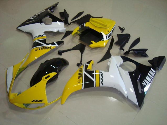 Cheapest 2003-2005 Yellow Aniversary Yamaha YZF R6 Motorcycle Fairings Canada Cheapest 2003-2005 Yellow Aniversary Yamaha YZF R6 Motorcycle Fairings Canada