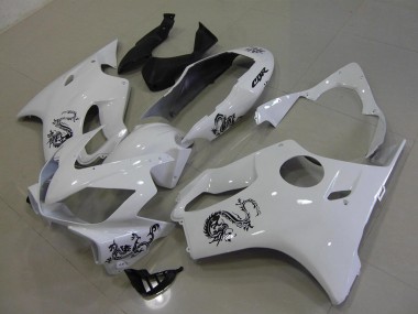 Cheapest 2004-2007 White with Black Dragon Honda CBR600 F4i Motorcycle Fairings Canada