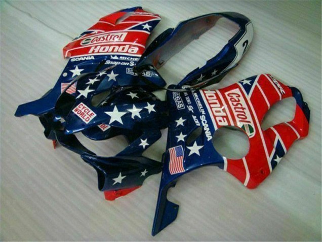 Cheapest 2004-2007 Blue Red Castrol Cycle World Honda CBR600 F4i Motorcycle Fairings Canada Cheapest 2004-2007 Blue Red Castrol Cycle World Honda CBR600 F4i Motorcycle Fairings Canada