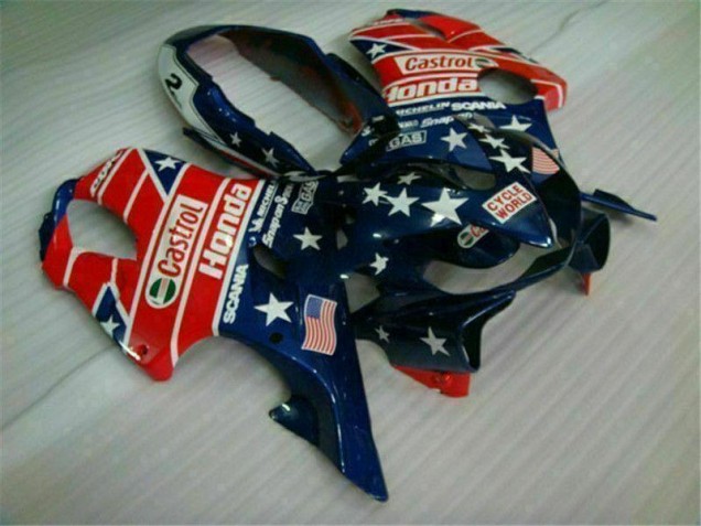 Cheapest 2004-2007 Blue Red Castrol Cycle World Honda CBR600 F4i Motorcycle Fairings Canada Cheapest 2004-2007 Blue Red Castrol Cycle World Honda CBR600 F4i Motorcycle Fairings Canada