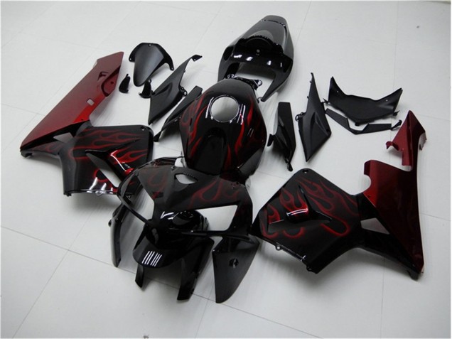 Cheapest 2005-2006 Red Flame Black Honda CBR600RR Bike Fairings Canada Cheapest 2005-2006 Red Flame Black Honda CBR600RR Bike Fairings Canada