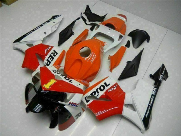 Cheapest 2005-2006 Orange Repsol Honda CBR600RR Bike Fairing Kit Canada