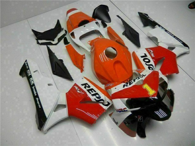 Cheapest 2005-2006 Orange Repsol Honda CBR600RR Bike Fairing Kit Canada
