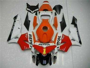 Cheapest 2005-2006 Orange Repsol Honda CBR600RR Bike Fairing Kit Canada