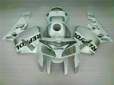 Cheapest 2005-2006 White Repsol Honda CBR600RR Motorbike Fairing Kits Canada
