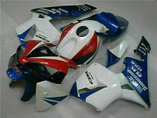 Cheapest 2005-2006 White Blue Honda CBR600RR Moto Fairings Canada