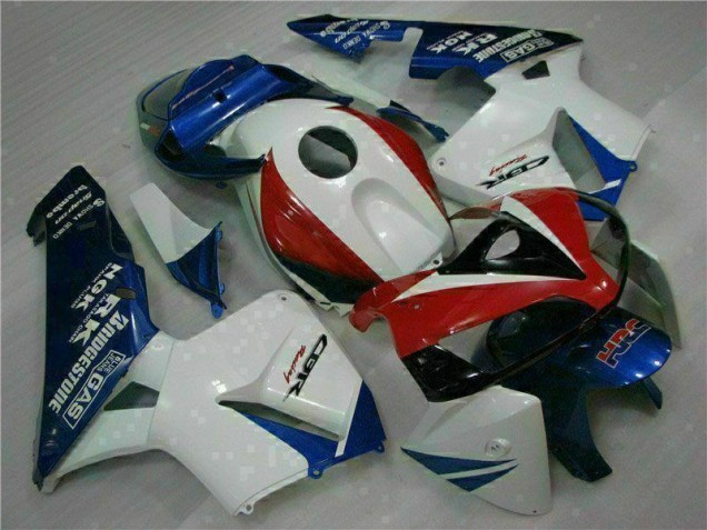 Cheapest 2005-2006 White Blue Honda CBR600RR Moto Fairings Canada