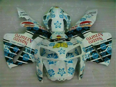 Cheapest 2005-2006 White Blue Nastro Azzurro 46 Honda CBR600RR Motorcycle Fairing Canada