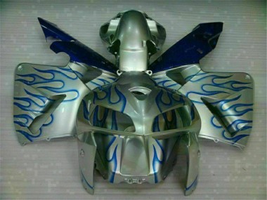 Cheapest 2005-2006 White Blue Flame Honda CBR600RR Motorcycle Fairing Kit Canada
