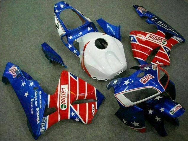 Cheapest 2005-2006 Blue Red Cycle World Castrol Honda CBR600RR Motorcycle Fairings Kit Canada Cheapest 2005-2006 Blue Red Cycle World Castrol Honda CBR600RR Motorcycle Fairings Kit Canada