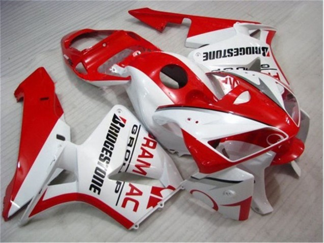 Cheapest 2005-2006 Red White Honda CBR600RR Bike Fairings Canada