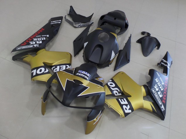 Cheapest 2005-2006 Black Gold Repsol Honda CBR600RR Motorcycle Fairings Kit Canada