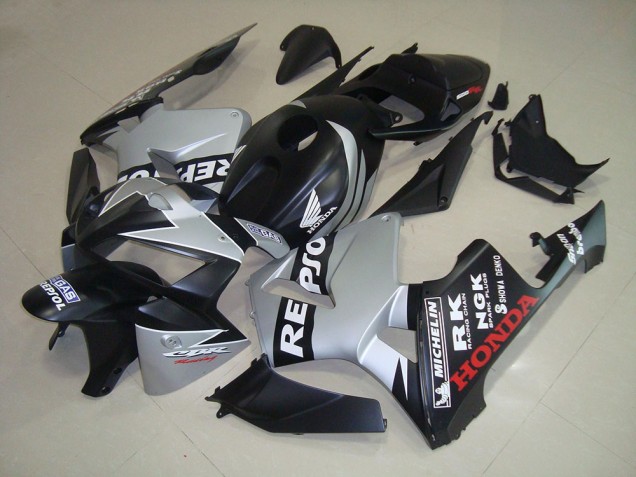 Cheapest 2005-2006 Matte Black Silver Repsol Honda CBR600RR Bike Fairings Canada Cheapest 2005-2006 Matte Black Silver Repsol Honda CBR600RR Bike Fairings Canada