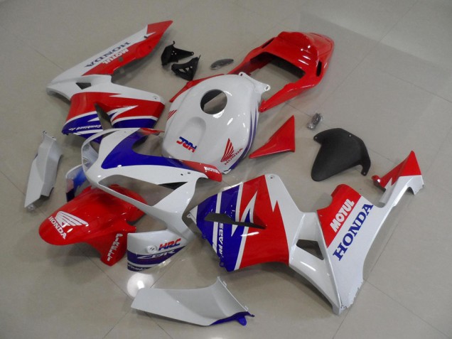 Cheapest 2005-2006 White Blue Red Motul HRC Honda CBR600RR Moto Fairings Canada Cheapest 2005-2006 White Blue Red Motul HRC Honda CBR600RR Moto Fairings Canada
