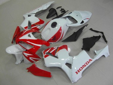 Cheapest 2005-2006 Red White Honda CBR600RR Replacement Motorcycle Fairings Canada