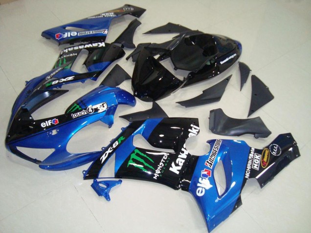 Cheapest 2005-2006 Blue Monster Kawasaki ZX6R Moto Fairings Canada Cheapest 2005-2006 Blue Monster Kawasaki ZX6R Moto Fairings Canada