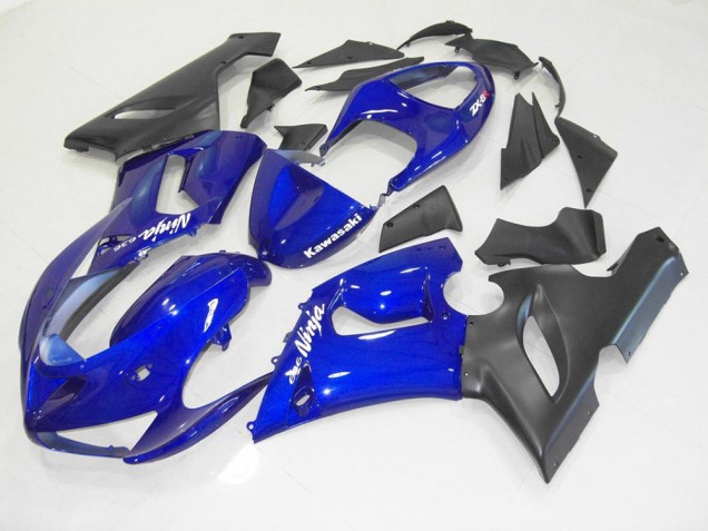 Cheapest 2005-2006 Blue Black Kawasaki ZX6R Motorcycle Fairing Canada Cheapest 2005-2006 Blue Black Kawasaki ZX6R Motorcycle Fairing Canada