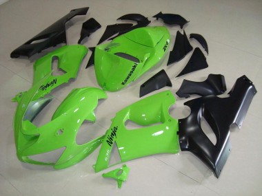 Cheapest 2005-2006 Lime Green Kawasaki ZX6R Bike Fairings Canada