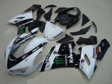 Cheapest 2005-2006 White Monster Kawasaki ZX6R Motor Bike Fairings Canada