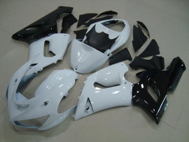 Cheapest 2005-2006 White Black Kawasaki ZX6R Replacement Motorcycle Fairings Canada