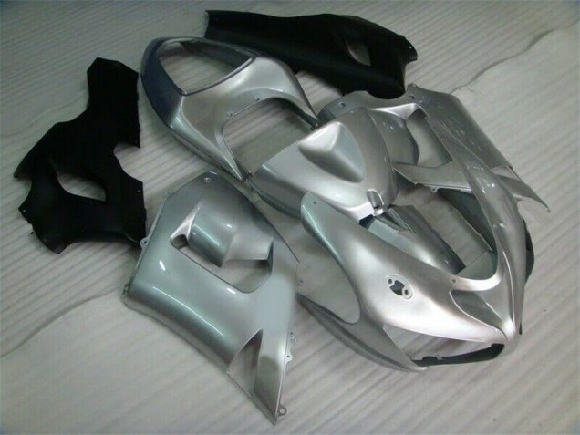 Cheapest 2005-2006 Silver Black Kawasaki ZX6R Motorcycle Fairing Kit Canada Cheapest 2005-2006 Silver Black Kawasaki ZX6R Motorcycle Fairing Kit Canada