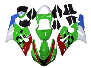 Cheapest 2005-2006 Green Red White Blue Kawasaki ZX6R Bike Fairings Canada