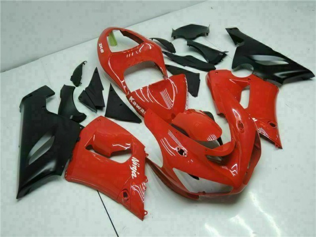 Cheapest 2005-2006 Red Kawasaki ZX6R Bike Fairing Kit Canada