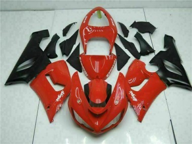 Cheapest 2005-2006 Red Kawasaki ZX6R Bike Fairing Kit Canada