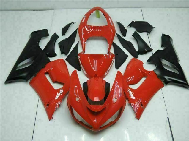 Cheapest 2005-2006 Red Kawasaki ZX6R Bike Fairing Kit Canada