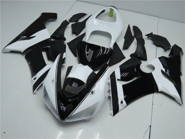 Cheapest 2005-2006 Black White Kawasaki ZX6R Moto Fairings Canada Cheapest 2005-2006 Black White Kawasaki ZX6R Moto Fairings Canada
