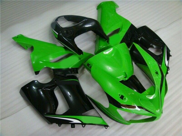 Cheapest 2005-2006 Green White Black Kawasaki ZX6R Motorcyle Fairings Canada Cheapest 2005-2006 Green White Black Kawasaki ZX6R Motorcyle Fairings Canada