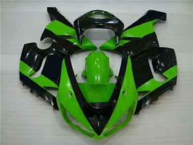 Cheapest 2005-2006 Green Black Kawasaki ZX6R Motorbike Fairing Canada