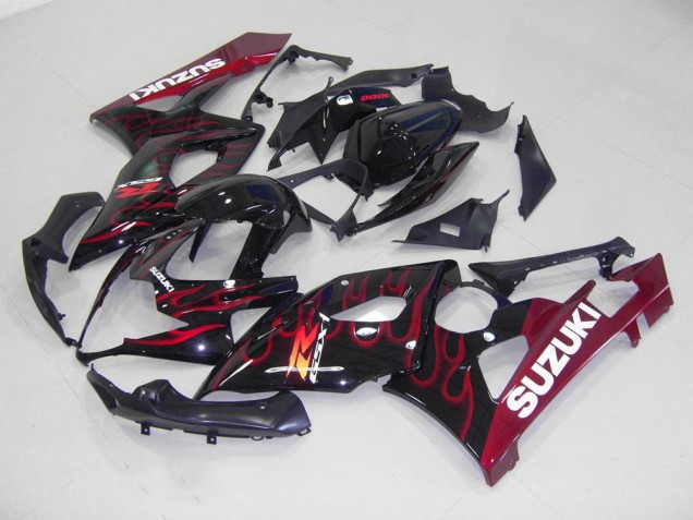 Cheapest 2005-2006 Red Flame Suzuki GSXR 1000 Motorcycle Fairings Canada