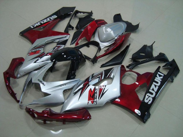 Cheapest 2005-2006 Silver Red Suzuki GSXR 1000 Bike Fairings Canada