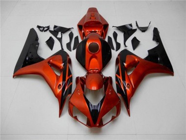 Cheapest 2006-2007 Orange Black Honda CBR1000RR Motorcycle Fairings Kit Canada