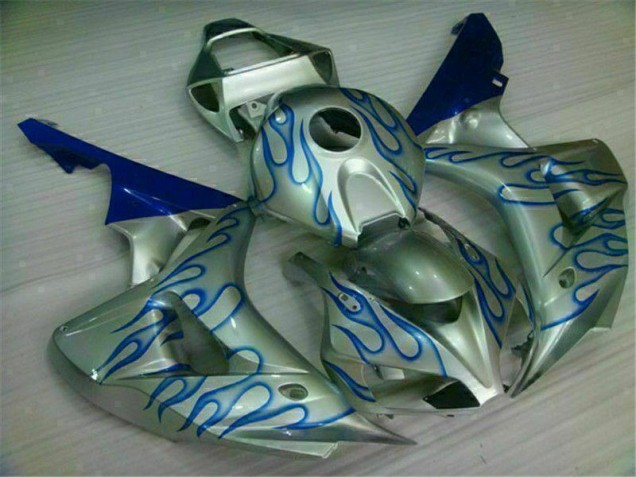 Cheapest 2006-2007 Blue Flame Silver Honda CBR1000RR Motorcycle Fairing Kits Canada Cheapest 2006-2007 Blue Flame Silver Honda CBR1000RR Motorcycle Fairing Kits Canada